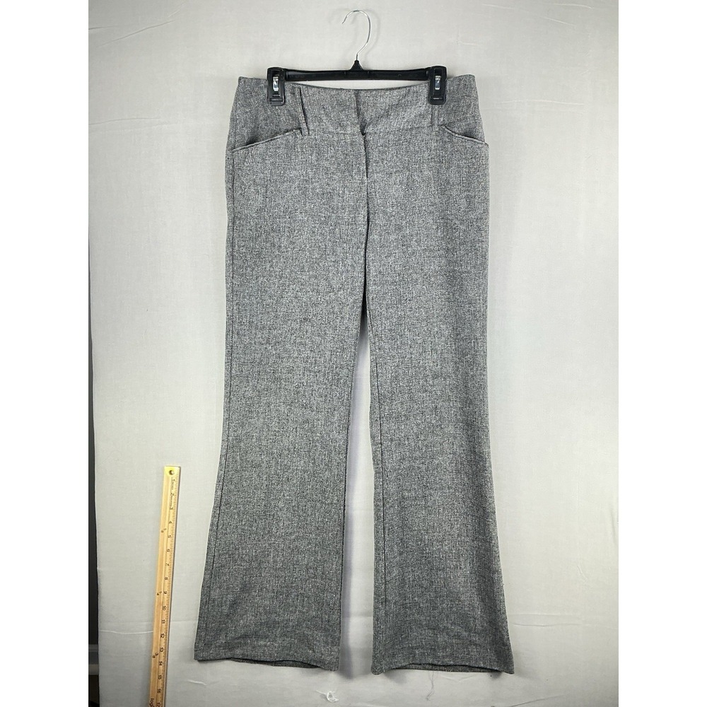 Bobby J Gray Stretch Dress Pants Womens Size 9/10 Career Work Slacks